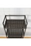 4-Tier Storage Shelf Organizer Multi Rack Stand Units with Hooks and Handle for Kitchen Bathroom - 7