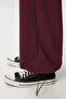 Barrel Fit Knitted Sweatpants with Stoppers Lub0254 Mürdüm - 6