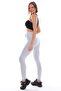 Embossed Fabric Extra High Waist Casual Leggings - 4