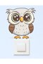 Outlet Cover Sticker - Children's Baby Room Wall Sticker - Owl Outlet Cover Sticker - 2