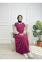 Double Colored Robali Medina Silk Tesuture Dress - 4