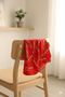 Ataturk Signed Red Scarf / Bandana |   Little Signature |   Unisex |   52*53 cm - 2