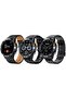 Haino Teko RW58 Executive Smart Watch: Round Scratch-Resistant Display, 3 Straps - Black