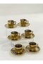 Modern Glass Gold Colored Coffee Cup Set of 6 – Gold Coffee Cup - 6 Cups + 6 Saucers - 2