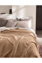 Caureo Single Jacquard Cotton Blanket - Beige/Ecru - 2