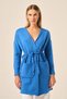 Women's Self-Tie Knitwear Cardigan Cobalt Blue 20727 - 2
