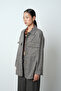 Women's Double Pocketed Winter Jacket with Gold Buttons - 2