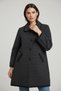 Women's Buttoned Front Thick Knit Cardigan with Pocket and Collar - 2