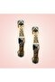 Zircon Stone Double Color Steel Earrings Glam
