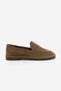 Women's Loafer Flat Sole Moccasin Casual Shoes Riston Tan Suede - 4