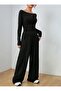 Winter Shardonlu Black Women's Baggy Oversized Plus Size Loose Fit Stretchy Comfortable Fabric Sweatpants R4 - 5
