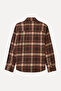 Men's Brown Plaid Shirt Jacket - 6