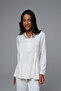 Long Sleeve Women's Pajama Set with Robe 3-Piece Set (Winter) - 4