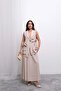 Trend Double Breasted Tie-Up Vest and Long Skirt Set D004 - Beige