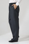 Men's Hajj Umrah Graf Checkered Fabric Trousers, Elastic Waist with Pockets - Smoked (Isr)
