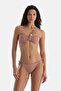 Brown Strapless Bikini Top - 4