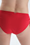 Red Gathered Bikini Bottom - 5
