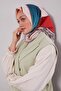 وشاح قطني بنمط هندسي مختلط من الكرز