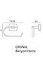 Stainless Brass Millano Open Toilet Roll Holder - 2