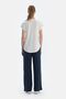 Navy Blue Pocketed Basic Modal Pants - 2