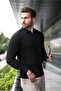 Black Half Zip Polo Neck Knitwear Sweater E7426 - 4