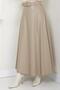 Belted Leather Skirt Cream Hm2641 - 2