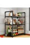 3-Tier Storage Rack Shelf Organizer – Multi-Purpose Kitchen Bathroom Counter Stand with Hooks Handle - 2