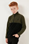 Soft Textured Half Zip Color Block Stand Collar 2-Pack Fleece Children's Polar 5905004S2 - 4