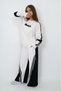Girl's 100% Cotton Long Sleeve Oversize 2 Thread Garnished Top & Bottom Tracksuit Set - 4