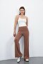 Nira Women's Maxi Length Spanish Flare Sandy Pants-Cinnamon - 8