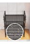 3-Tier Storage Rack Shelf Organizer – Multi-Purpose Kitchen Bathroom Counter Stand with Hooks Handle - 4