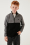 Soft Textured Half Zip Color Block Stand Collar 2-Pack Fleece Children's Polar 5905004S2 - 3
