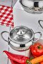 Lara 3-Piece Stainless Steel Casserole Pot Set (12-14-16 cm) - 3