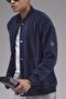 College Collar Oversized Fit Snap Closure Fleece - 3