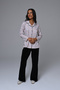 Women's Black Front Buttoned Winter Special Design Maternity Maternity Dressing Gown Pajama Set - 4