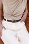 Brown/Antique Buckle Women's Belt, Jacket Belt, Trouser Belt, Shirt Belt. - 4