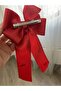 Red Atatürk Signed Bow Hair Clip – Holiday Special Handmade Model | - 3