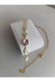 Zircon Stone, Y Model Purple Steel Necklace - 2