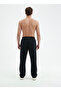 Black 2 Thread Baggy Sweatpants Comfortable Full Fit Wide Leg - 7