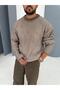 Crew Neck Mink-Stone Knitwear