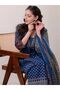 Navy Blue Cotton Blend Salwar Suit - ALV2048 | Navy Blue - 3