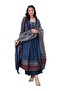 Navy Blue Cotton Blend Salwar Suit - ALV2048 | Navy Blue
