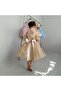 Golden Yellow Princess Wedding Dress - 3