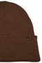 Brown Unisex Basic Beanie Lp Collection Folded Brown Ribbed Knit Classic Beanie - 3
