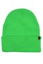 Neon Green Unisex Basic Beanie Lp Collection Folded Neon Green Ribbed Knit Classic Beanie
