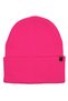 Neon Pink Unisex Basic Beanie Lp Collection Folded Neon Pink Ribbed Knit Classic Beanie - 2