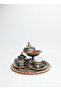 طقم قهوة نحاسي إرزينجان مطرز يدويًا E1 - 2