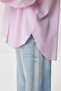 Striped Oversize Woven Shirt Ldz0050 Pink - 4