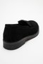 Pli̇ne Black Suede Genuine Leather Women's Loafer Shoes - 5