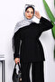 Modal Suit with Black Button Detailed Tunic Pants - 3